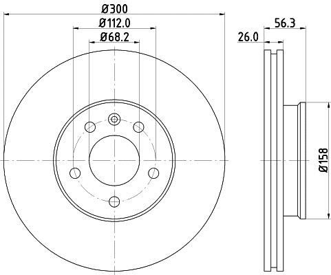 Mintex MDC1542C Тормозной диск передний вентилируемый MDC1542C: Купить в Польше - Отличная цена на 2407.PL!