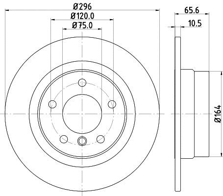 Mintex MDC1746C Тормозной диск задний невентилируемый MDC1746C: Отличная цена - Купить в Польше на 2407.PL!