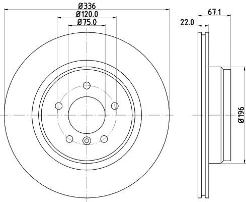 Mintex MDC1757C Тормозной диск задний вентилируемый MDC1757C: Отличная цена - Купить в Польше на 2407.PL!