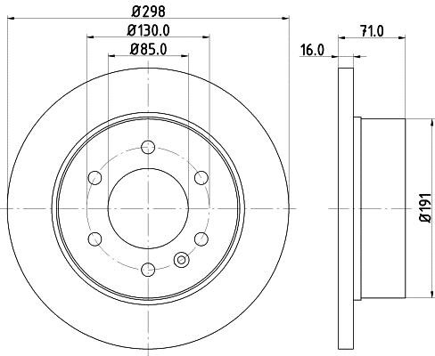 Mintex MDC1772C Тормозной диск задний невентилируемый MDC1772C: Купить в Польше - Отличная цена на 2407.PL!