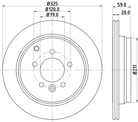 Mintex MDC1852C Тормозной диск задний вентилируемый MDC1852C: Отличная цена - Купить в Польше на 2407.PL!