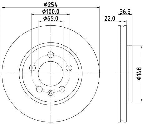 Mintex MDC3013C Тормозной диск задний вентилируемый MDC3013C: Отличная цена - Купить в Польше на 2407.PL!