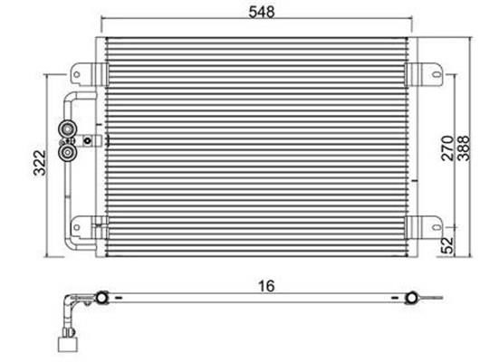 Magneti marelli 359003221450 Condenser, air conditioning 359003221450: Buy near me in Poland at 2407.PL - Good price!