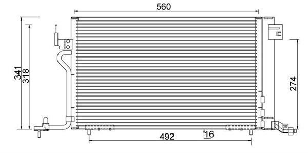 Magneti marelli 359003220400 Condenser, air conditioning 359003220400: Buy near me in Poland at 2407.PL - Good price!