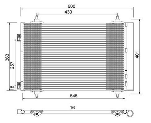 Magneti marelli 359003220480 Condenser, air conditioning 359003220480: Buy near me in Poland at 2407.PL - Good price!