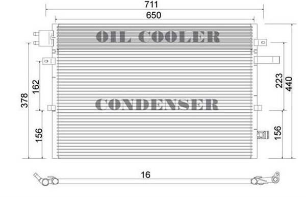 Magneti marelli 359003220670 Condenser, air conditioning 359003220670: Buy near me in Poland at 2407.PL - Good price!