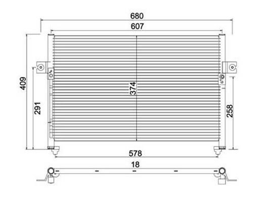 Magneti marelli 359003220810 Condenser, air conditioning 359003220810: Buy near me in Poland at 2407.PL - Good price!