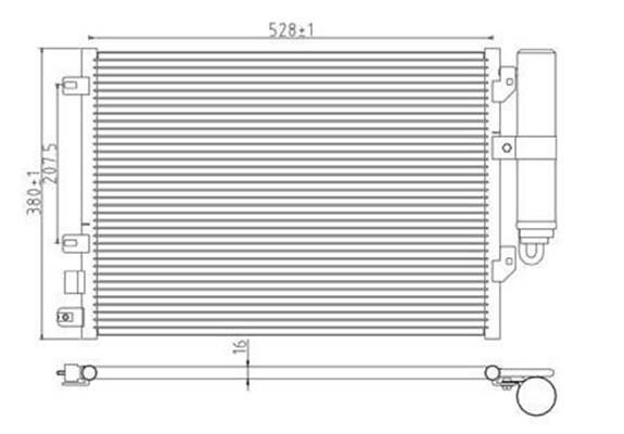 Magneti marelli 359003221180 Condenser, air conditioning 359003221180: Buy near me in Poland at 2407.PL - Good price!