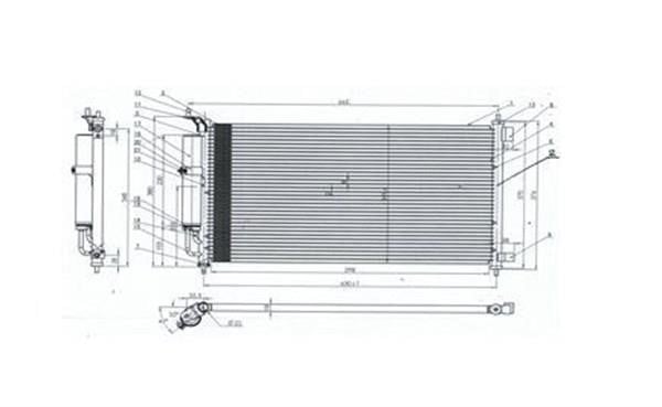 Magneti marelli 359003221220 Condenser, air conditioning 359003221220: Buy near me in Poland at 2407.PL - Good price!