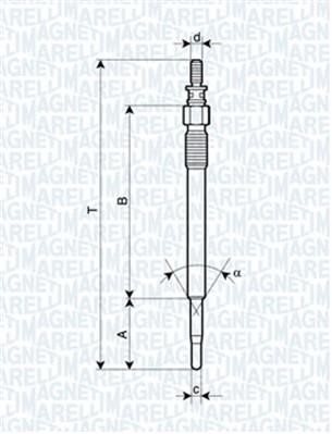 Magneti marelli 060900100606 Glow plug 060900100606: Buy near me at 2407.PL in Poland at an Affordable price!