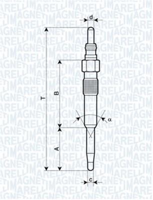 Magneti marelli 060900120606 Glow plug 060900120606: Buy near me at 2407.PL in Poland at an Affordable price!