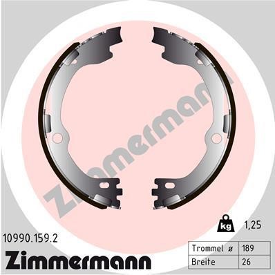 Otto Zimmermann 10990.159.2 Parking brake shoes 109901592: Buy near me in Poland at 2407.PL - Good price!