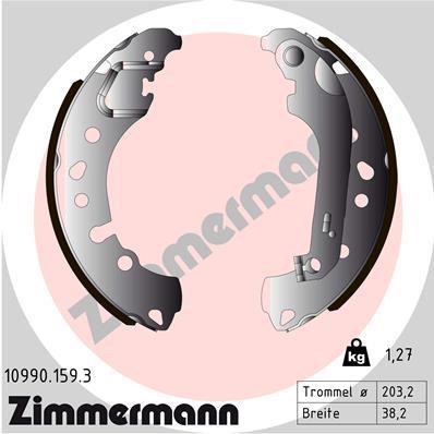 Otto Zimmermann 10990.159.3 Колодки гальмівні барабанні, комплект 109901593: Купити у Польщі - Добра ціна на 2407.PL!
