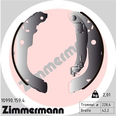 Otto Zimmermann 10990.159.4 Колодки тормозные барабанные, комплект 109901594: Отличная цена - Купить в Польше на 2407.PL!