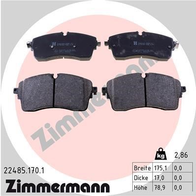 Otto Zimmermann 22485.170.1 Тормозные колодки дисковые, комплект 224851701: Купить в Польше - Отличная цена на 2407.PL!