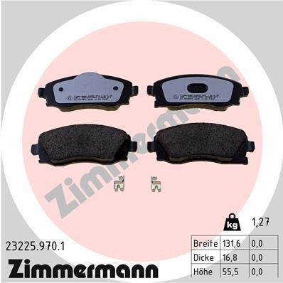 Otto Zimmermann 23225.970.1 Тормозные колодки дисковые, комплект 232259701: Отличная цена - Купить в Польше на 2407.PL!