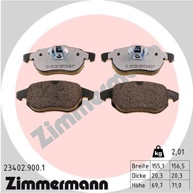 Otto Zimmermann 23402.900.1 Brake Pad Set, disc brake 234029001: Buy near me in Poland at 2407.PL - Good price!