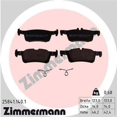 Otto Zimmermann 25841.140.1 Klocki hamulcowe, zestaw 258411401: Dobra cena w Polsce na 2407.PL - Kup Teraz!