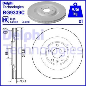 Delphi BG9339C Тормозной диск BG9339C: Купить в Польше - Отличная цена на 2407.PL!