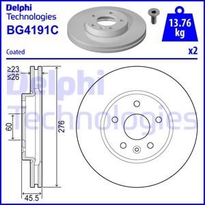 Delphi BG4191-C Brake disk BG4191C: Buy near me in Poland at 2407.PL - Good price!