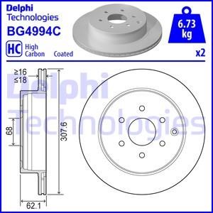 Delphi BG4994C Tarcza hamulcowa BG4994C: Dobra cena w Polsce na 2407.PL - Kup Teraz!