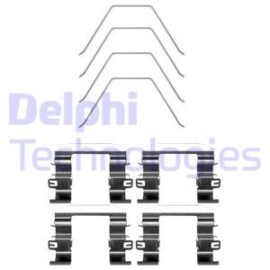 Delphi LX0669 Комплект монтажний гальмівних колодок LX0669: Приваблива ціна - Купити у Польщі на 2407.PL!