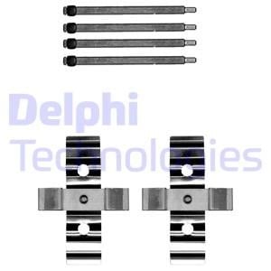 Delphi LX0702 Комплект монтажный тормозных колодок LX0702: Отличная цена - Купить в Польше на 2407.PL!