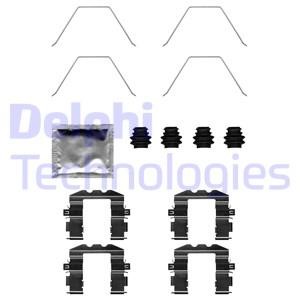 Delphi LX0705 Комплект монтажный тормозных колодок LX0705: Отличная цена - Купить в Польше на 2407.PL!