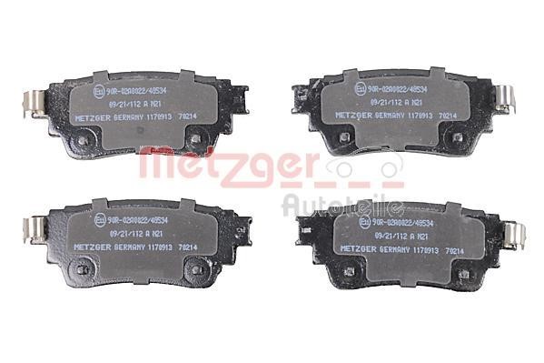 Metzger 1170913 Brake Pad Set, disc brake 1170913: Buy near me in Poland at 2407.PL - Good price!