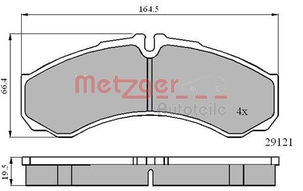 Metzger 1170874 Brake Pad Set, disc brake 1170874: Buy near me at 2407.PL in Poland at an Affordable price!