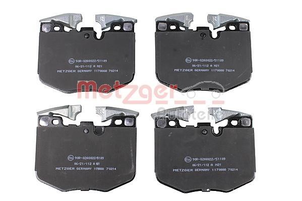 Metzger 1170888 Brake Pad Set, disc brake 1170888: Buy near me in Poland at 2407.PL - Good price!