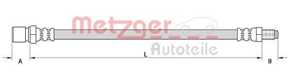 Metzger 4110559 Brake Hose 4110559: Buy near me in Poland at 2407.PL - Good price!