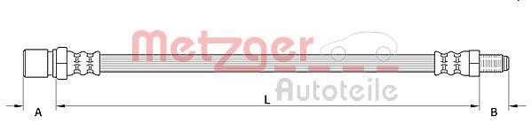 Metzger 4110575 Brake Hose 4110575: Buy near me in Poland at 2407.PL - Good price!