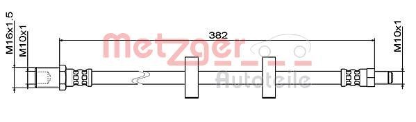 Metzger 4111487 Przewód hamulcowy elastyczny 4111487: Atrakcyjna cena w Polsce na 2407.PL - Zamów teraz!