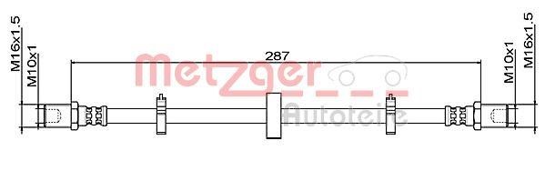 Metzger 4111492 Przewód hamulcowy elastyczny 4111492: Dobra cena w Polsce na 2407.PL - Kup Teraz!