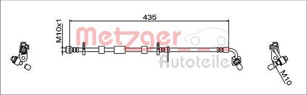 Metzger 4111928 Przewód hamulcowy elastyczny 4111928: Dobra cena w Polsce na 2407.PL - Kup Teraz!