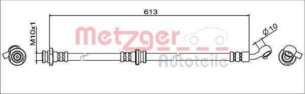 Metzger 4111946 Przewód hamulcowy elastyczny 4111946: Dobra cena w Polsce na 2407.PL - Kup Teraz!