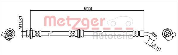 Metzger 4111949 Przewód hamulcowy elastyczny 4111949: Dobra cena w Polsce na 2407.PL - Kup Teraz!