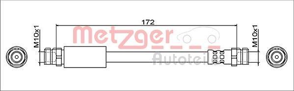 Metzger 4112029 Brake Hose 4112029: Buy near me in Poland at 2407.PL - Good price!