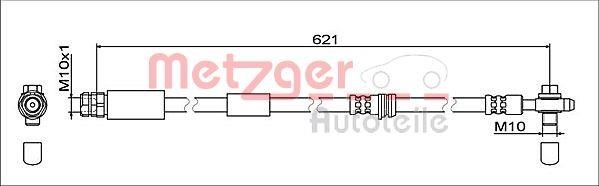 Metzger 4112032 Brake Hose 4112032: Buy near me in Poland at 2407.PL - Good price!