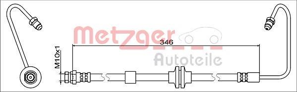 Metzger 4119371 Brake Hose 4119371: Buy near me in Poland at 2407.PL - Good price!