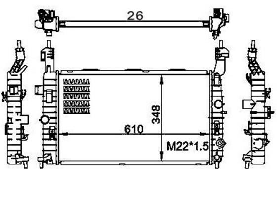 Magneti marelli 359000301220 Chłodnica, układ chłodzenia silnika 359000301220: Dobra cena w Polsce na 2407.PL - Kup Teraz!