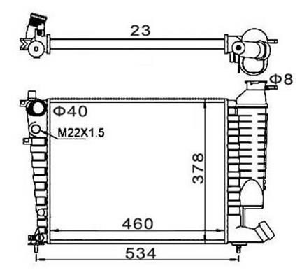 Magneti marelli 359000300490 Radiator, engine cooling 359000300490: Buy near me in Poland at 2407.PL - Good price!