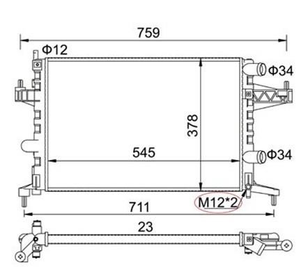 Magneti marelli 359000300760 Радіатор охолодження двигуна 359000300760: Приваблива ціна - Купити у Польщі на 2407.PL!