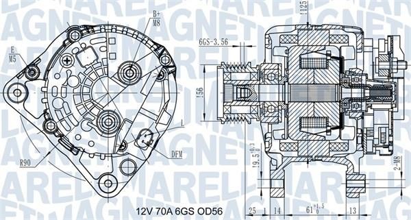 Magneti marelli 063731502010 Alternator 063731502010: Atrakcyjna cena w Polsce na 2407.PL - Zamów teraz!