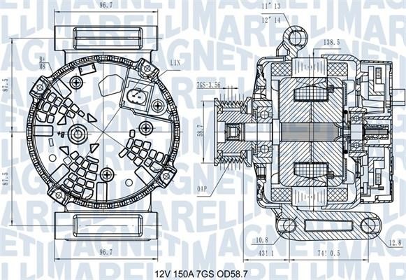 Magneti marelli 063731557610 Alternator 063731557610: Atrakcyjna cena w Polsce na 2407.PL - Zamów teraz!