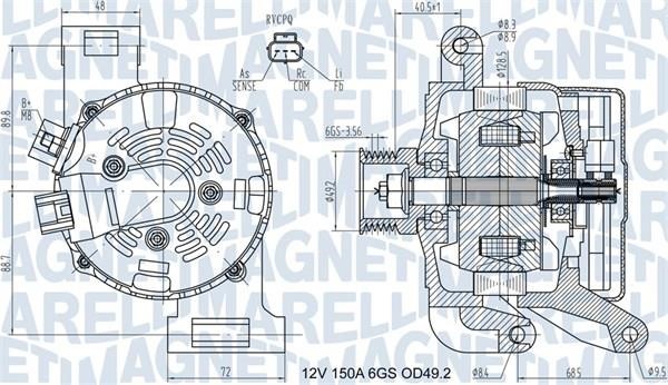 Magneti marelli 063731575010 Alternator 063731575010: Buy near me in Poland at 2407.PL - Good price!