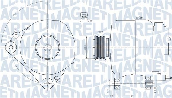 Magneti marelli 063731810010 Alternator 063731810010: Buy near me at 2407.PL in Poland at an Affordable price!