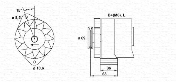 Magneti marelli 944346033010 Alternator 944346033010: Dobra cena w Polsce na 2407.PL - Kup Teraz!