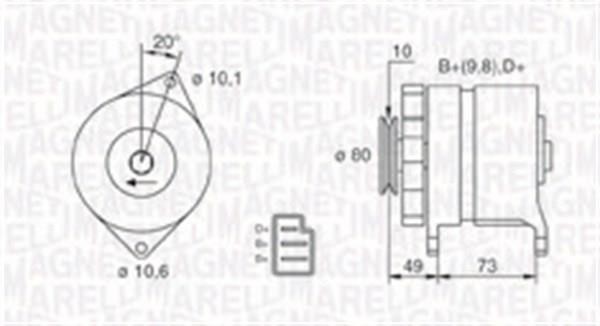 Magneti marelli 063730016010 Генератор 063730016010: Отличная цена - Купить в Польше на 2407.PL!